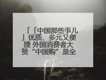 「中国那些事儿」优质、多元又便捷 外国消费者大赞“中国购”是全新体验！