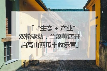 “生态 + 产业”双轮驱动，兰溪黄店开启高山西瓜丰收乐章