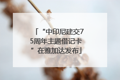 “中印尼建交75周年主题借记卡”在雅加达发布