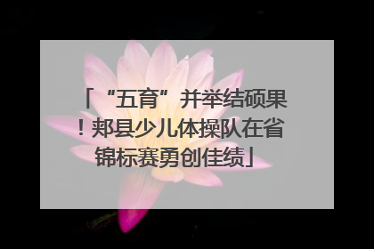 “五育”并举结硕果！郏县少儿体操队在省锦标赛勇创佳绩