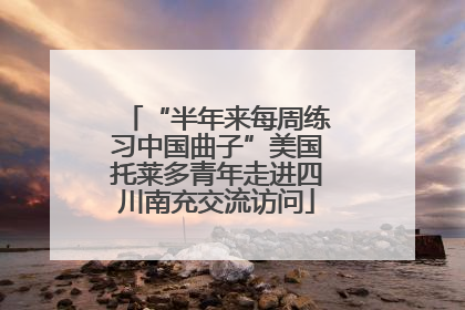 “半年来每周练习中国曲子”美国托莱多青年走进四川南充交流访问