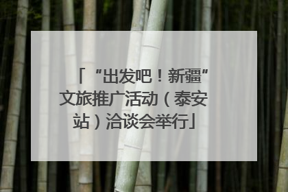 “出发吧！新疆”文旅推广活动（泰安站）洽谈会举行