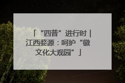 “四普”进行时｜江西婺源：呵护“徽文化大观园”