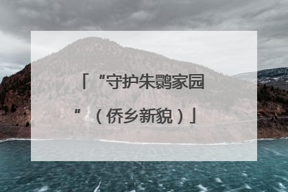 “守护朱鹮家园”（侨乡新貌）