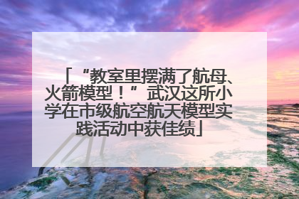 “教室里摆满了航母、火箭模型！”武汉这所小学在市级航空航天模型实践活动中获佳绩
