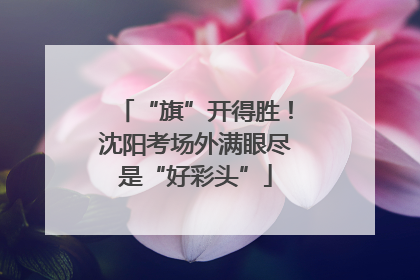 “旗”开得胜！沈阳考场外满眼尽是“好彩头”