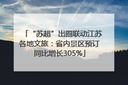 “苏超”出圈联动江苏各地文旅：省内景区预订同比增长305%