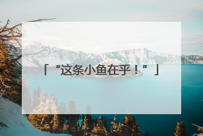 “这条小鱼在乎！”