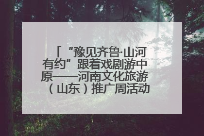 “豫见齐鲁·山河有约”跟着戏剧游中原——河南文化旅游（山东）推广周活动菏泽站活动举行