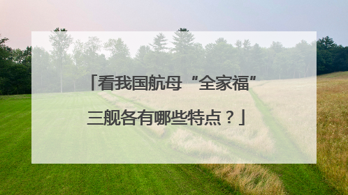 看我国航母“全家福” 三舰各有哪些特点？
