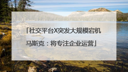 社交平台X突发大规模宕机 马斯克：将专注企业运营