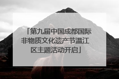 第九届中国成都国际非物质文化遗产节温江区主题活动开启