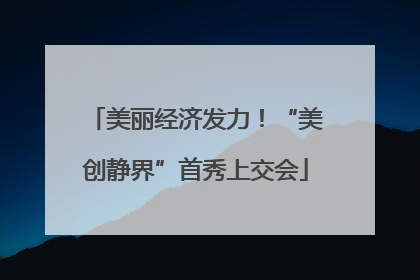 美丽经济发力！“美创静界”首秀上交会