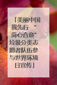 美丽中国我先行 “菏心合意”垃圾分类志愿者队伍参与世界环境日宣传