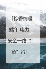 粽香情暖端午 电力安全一路“童”行