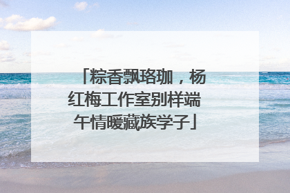 粽香飘珞珈，杨红梅工作室别样端午情暖藏族学子