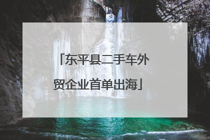 东平县二手车外贸企业首单出海