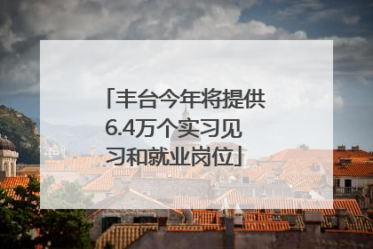 丰台今年将提供6.4万个实习见习和就业岗位