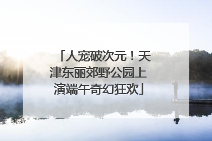 人宠破次元！天津东丽郊野公园上演端午奇幻狂欢
