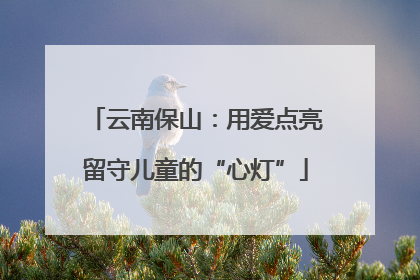 云南保山：用爱点亮留守儿童的“心灯”