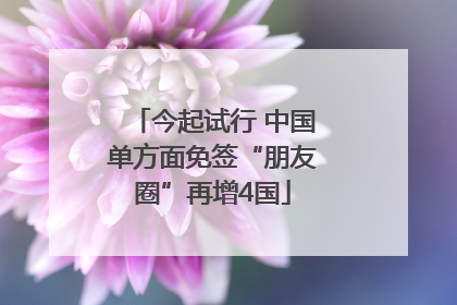 今起试行 中国单方面免签“朋友圈”再增4国