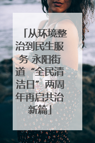 从环境整治到民生服务 永阳街道“全民清洁日”两周年再启共治新篇