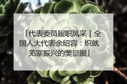 代表委员履职风采｜全国人大代表余绍容：织就羌寨振兴的美景图