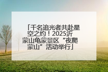 千名追光者共赴星空之约！2025沂蒙山龟蒙景区“夜爬蒙山”活动举行