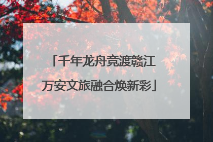 千年龙舟竞渡赣江 万安文旅融合焕新彩