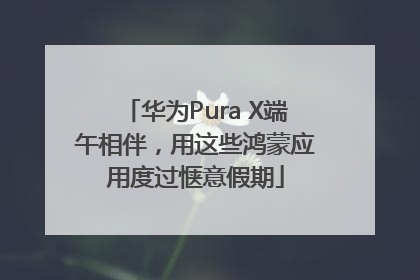 华为Pura X端午相伴，用这些鸿蒙应用度过惬意假期