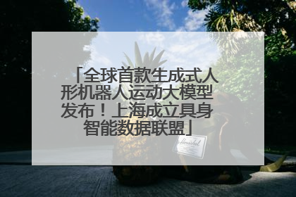 全球首款生成式人形机器人运动大模型发布！上海成立具身智能数据联盟