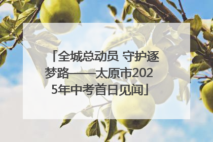全城总动员 守护逐梦路——太原市2025年中考首日见闻