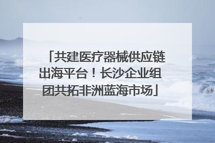 共建医疗器械供应链出海平台！长沙企业组团共拓非洲蓝海市场