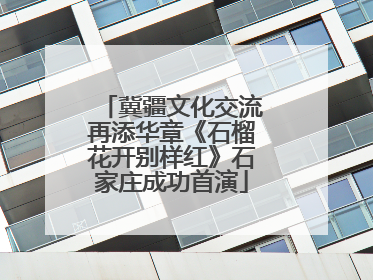 冀疆文化交流再添华章《石榴花开别样红》石家庄成功首演