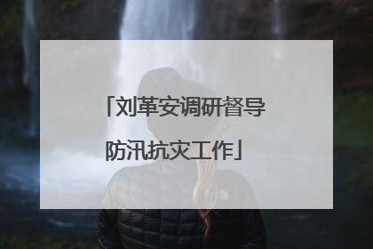 刘革安调研督导防汛抗灾工作