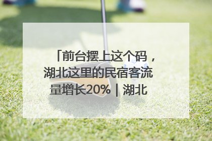 前台摆上这个码，湖北这里的民宿客流量增长20%｜湖北市场监管所的故事