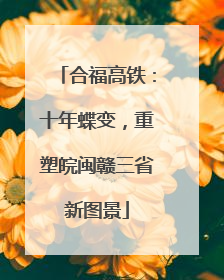 合福高铁：十年蝶变，重塑皖闽赣三省新图景