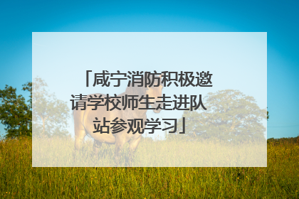 咸宁消防积极邀请学校师生走进队站参观学习