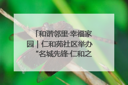 和谐邻里·幸福家园｜仁和苑社区举办“名城先锋·仁和之家”文明实践活动