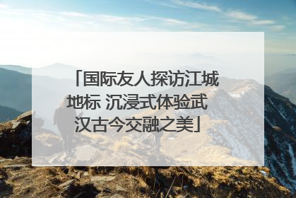 国际友人探访江城地标 沉浸式体验武汉古今交融之美