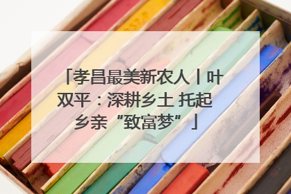 孝昌最美新农人丨叶双平：深耕乡土 托起乡亲“致富梦”