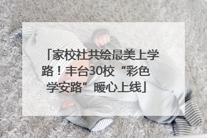 家校社共绘最美上学路！丰台30校“彩色学安路”暖心上线
