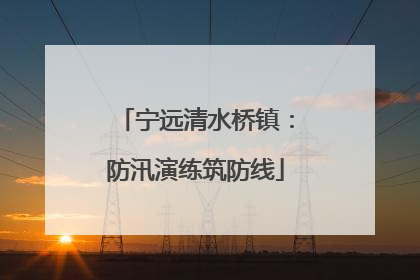 宁远清水桥镇：防汛演练筑防线