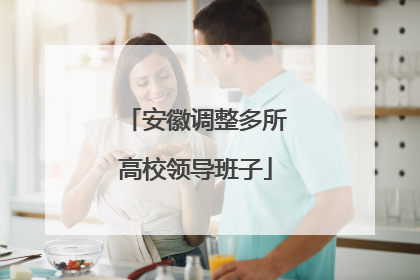 安徽调整多所高校领导班子