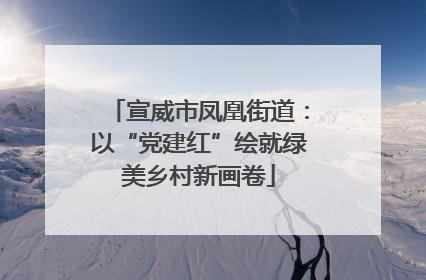 宣威市凤凰街道：以“党建红”绘就绿美乡村新画卷