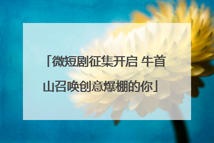 微短剧征集开启 牛首山召唤创意爆棚的你