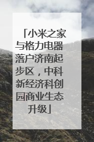 小米之家与格力电器落户济南起步区，中科新经济科创园商业生态升级