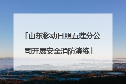 山东移动日照五莲分公司开展安全消防演练