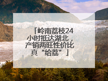 岭南荔枝24小时抵达湖北，产销两旺性价比真“给荔”