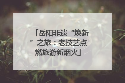 岳阳非遗“焕新”之旅：老技艺点燃旅游新烟火